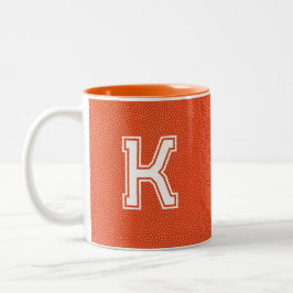 Caneca De Café Em Dois Tons Personalized Basketball