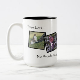Caneca De Café Em Dois Tons Personalized Coffee Mug for Animal Lovers