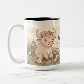 Caneca De Café Em Dois Tons Personalized Cute Taurus Zodiac Mug