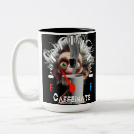 Caneca De Café Em Dois Tons  Personalized Get Caffeinated