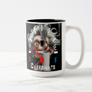 Caneca De Café Em Dois Tons  Personalized Get Caffeinated