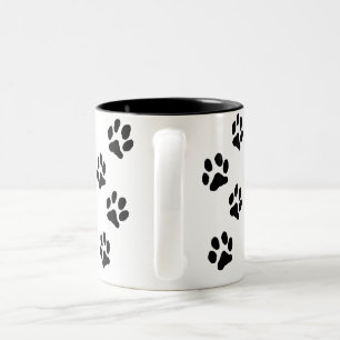 Caneca De Café Em Dois Tons personalized paw mug