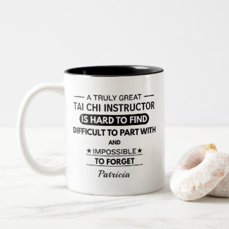 Caneca De Café Em Dois Tons Personalized Tai Chi Instructor