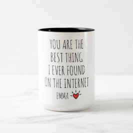 Caneca De Café Em Dois Tons Personalized Valentines Day Mug Funny Gift For Him