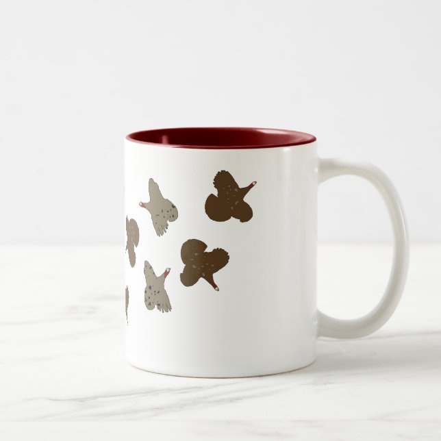 Caneca De Café Em Dois Tons Perus voadores (Direita)