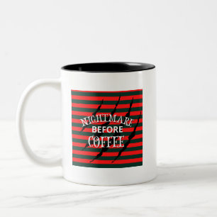 Caneca De Café Em Dois Tons Pesadelo antes do café