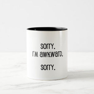 Caneca De Café Em Dois Tons Pesaroso eu sou inábil