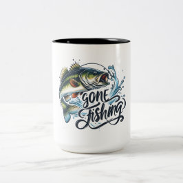 Caneca De Café Em Dois Tons Pesca