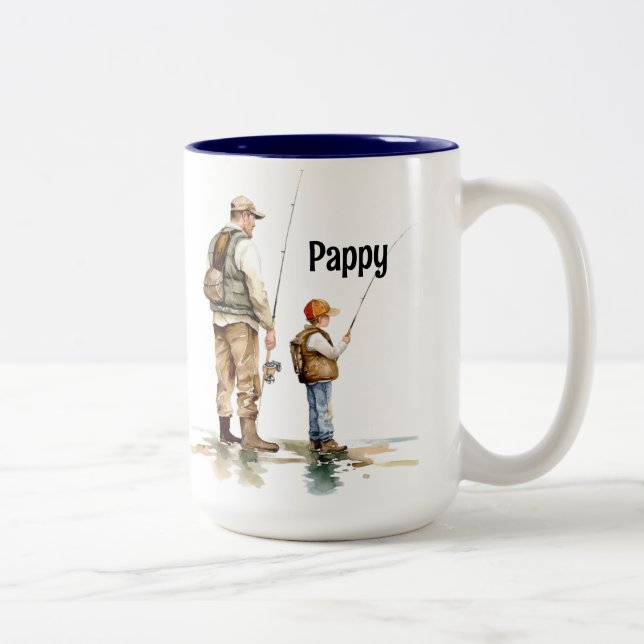 Caneca De Café Em Dois Tons Pesca (Direita)