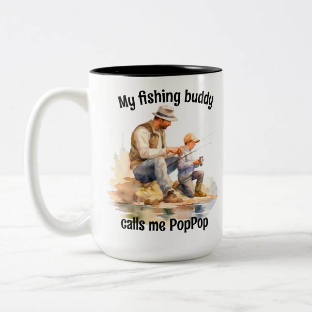 Caneca De Café Em Dois Tons Pesca (Esquerda)