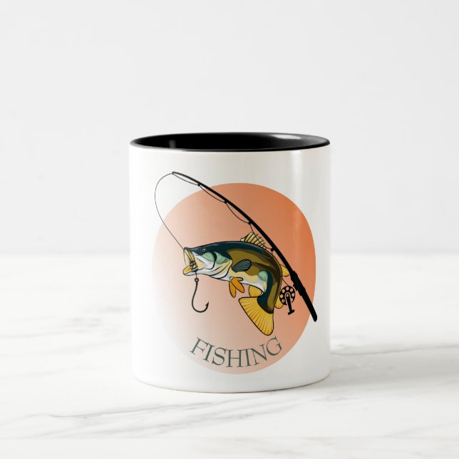 Caneca De Café Em Dois Tons pesca (Centro)