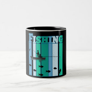 Caneca De Café Em Dois Tons Pesca Os melhores presentes de pesca