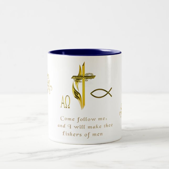 Caneca De Café Em Dois Tons Pescadores de Homens (Centro)