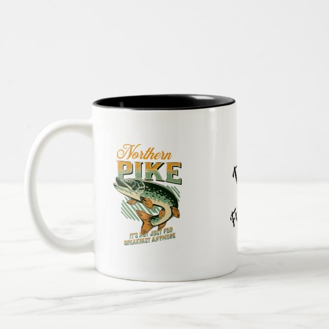 Caneca De Café Em Dois Tons Pescadores de norte Pike Personalizados (Esquerda)