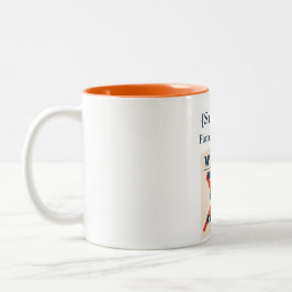 Caneca De Café Em Dois Tons Pesquisa da Família [Sobrenome] (Cartaz de Procura
