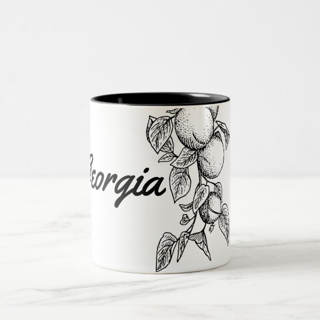Caneca De Café Em Dois Tons Pêssegos de Geórgia (Centro)