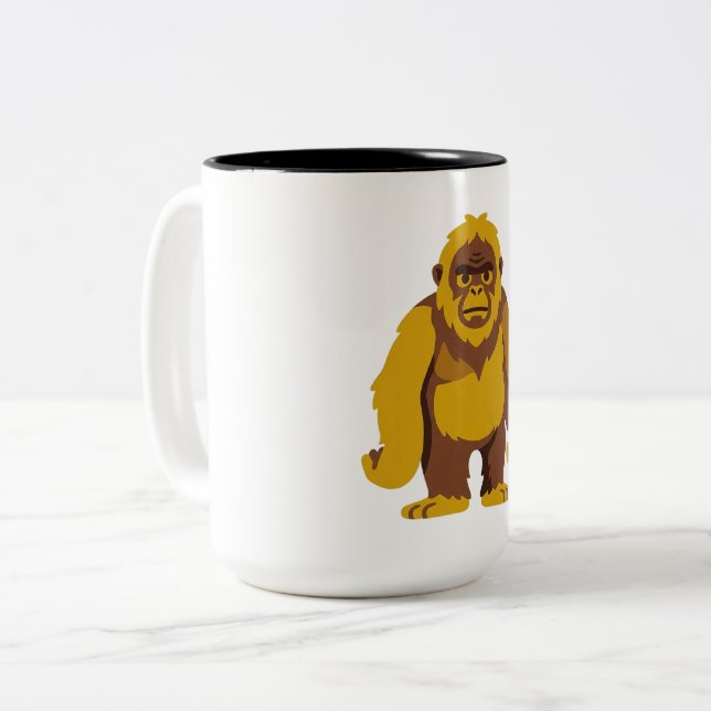 Caneca De Café Em Dois Tons Pessoas baixinhas (Frente Esquerda)