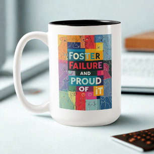 Caneca De Café Em Dois Tons Pet Foster Failure Mug para Mães e Pais Foster