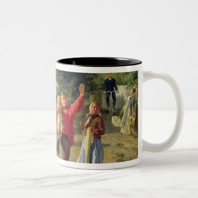 Caneca De Café Em Dois Tons Petrushka está vindo, 1888 (Direita)