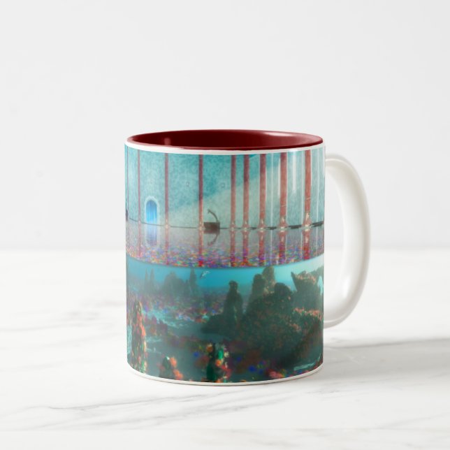 Caneca De Café Em Dois Tons Phantastes: A Lama da Fada (Frente Esquerda)