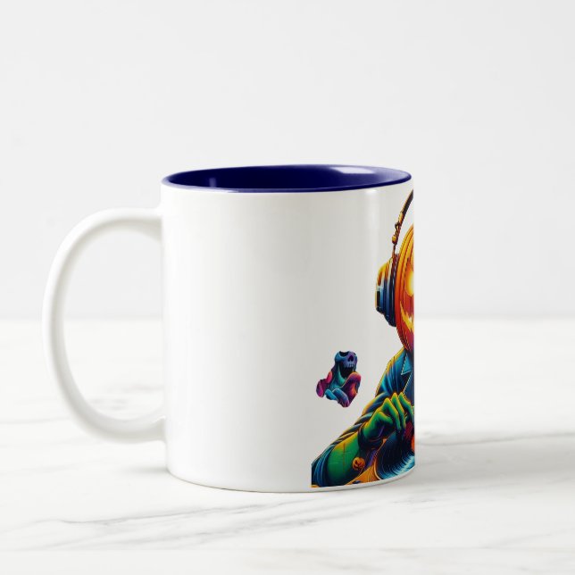 Caneca De Café Em Dois Tons Phantom Phunk Fest Mug (Esquerda)
