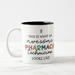 Caneca De Café Em Dois Tons Pharmacy Technician Awesmanutenção Pharmacy Tech E