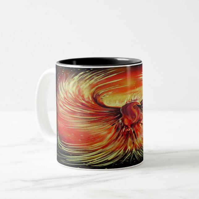 Caneca De Café Em Dois Tons Phoenix (Frente Esquerda)