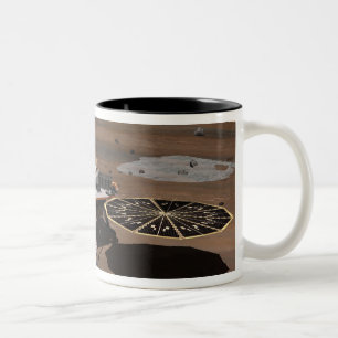 Caneca De Café Em Dois Tons Phoenix Mars Lander 5