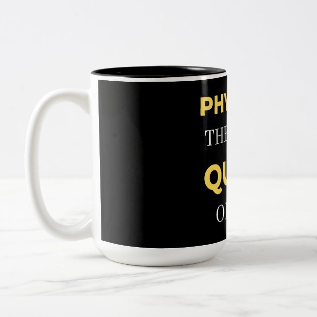 Caneca De Café Em Dois Tons Physical Therapist Queen Of Pain (Esquerda)