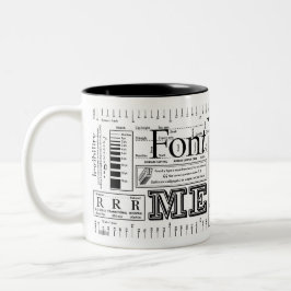 Caneca De Café Em Dois Tons Pia batismal original mim tipografia