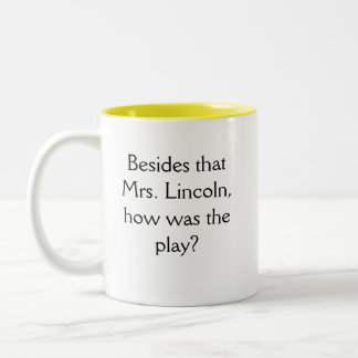 Caneca De Café Em Dois Tons Piada além disso SRA LINCOLN