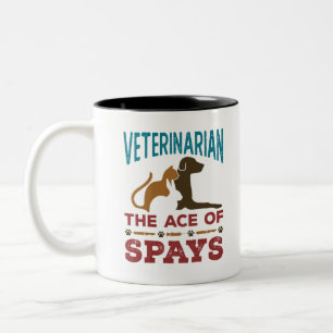 Caneca De Café Em Dois Tons Piada Veterinária O Ás dos Pagadores