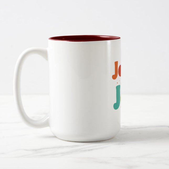 Caneca De Café Em Dois Tons Piadas para Jets (Esquerda)