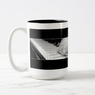 Caneca De Café Em Dois Tons Piano - Café, Tea Mug, Taça