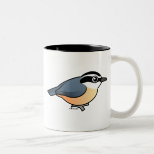 Caneca De Café Em Dois Tons Pica-pau-cinzento de peito encarnado