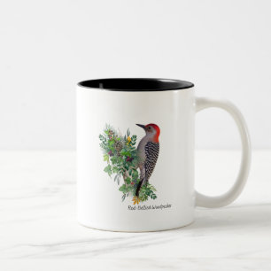 Caneca De Café Em Dois Tons Pica-pau-de-bico-vermelho