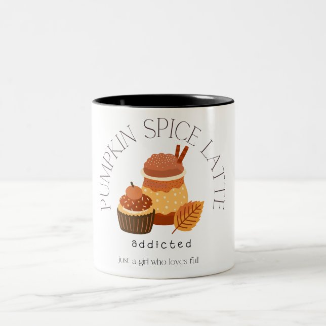 Caneca De Café Em Dois Tons picante de abóbora (Centro)