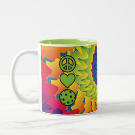 Caneca De Café Em Dois Tons Pickleball Pickleball da Paz