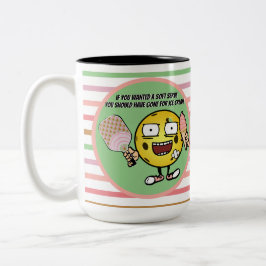 Caneca De Café Em Dois Tons Pickleball Se Você Quiser Servir Molho Vá Para O S