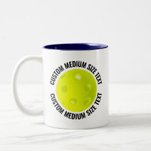 Caneca De Café Em Dois Tons Pickleball & Texto Médio AZUL MARINHO 325ml Person