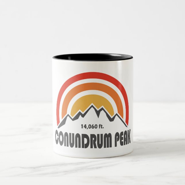 Caneca De Café Em Dois Tons Pico de Conundrum (Centro)