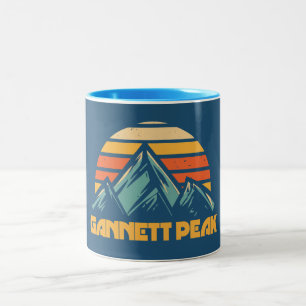 Caneca De Café Em Dois Tons Pico Gannett Retro Turquesa