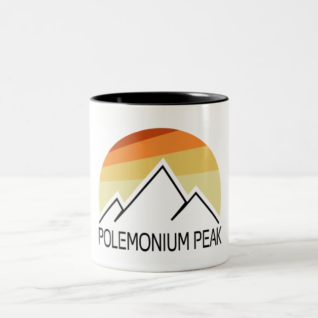 Caneca De Café Em Dois Tons Pico Polemonium Califórnia Retro (Centro)