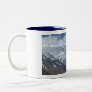 Caneca De Café Em Dois Tons Pico tibetano de Everest