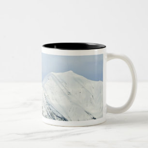 Caneca De Café Em Dois Tons Picos nevados Woodfjord Svalbard 2