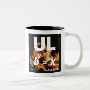 Caneca De Café Em Dois Tons Picture Christmas - Yule Log (Natal com imagem)