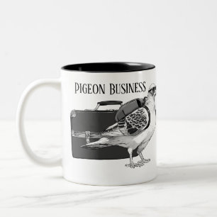 Caneca De Café Em Dois Tons Pigeon Business Mug - Direita