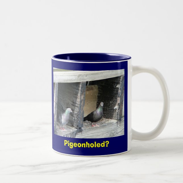 Caneca De Café Em Dois Tons Pigeonholed? (Direita)