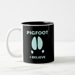 Caneca De Café Em Dois Tons Pigfoot - Eu Acredito