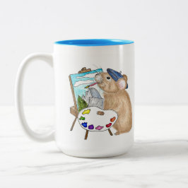 Caneca De Café Em Dois Tons Pika Paint Plein Air Mug